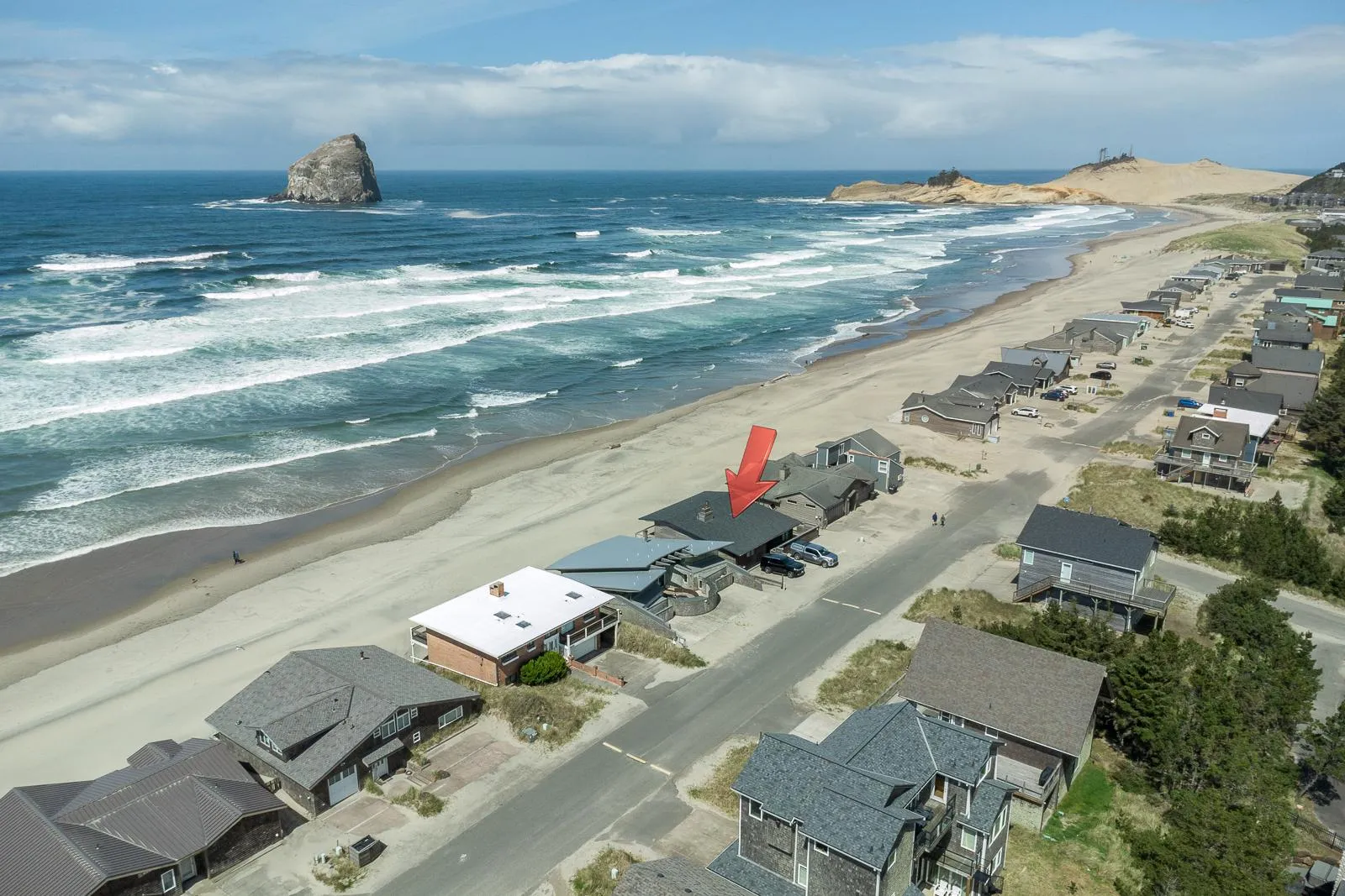 Pacific City beach scene
